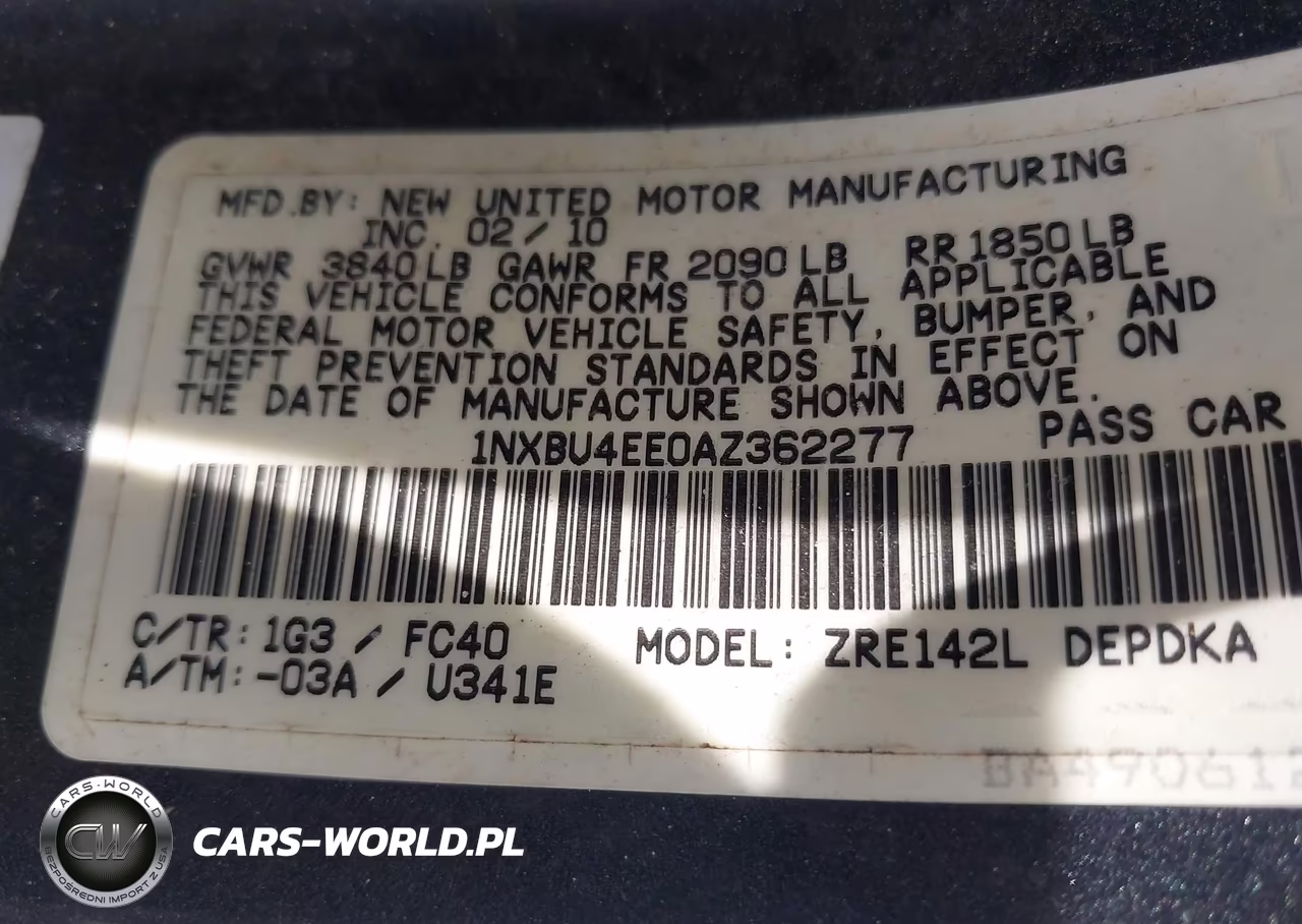 2010 Toyota Corolla Le VIN:1NXBU4EE0AZ362277 - 9