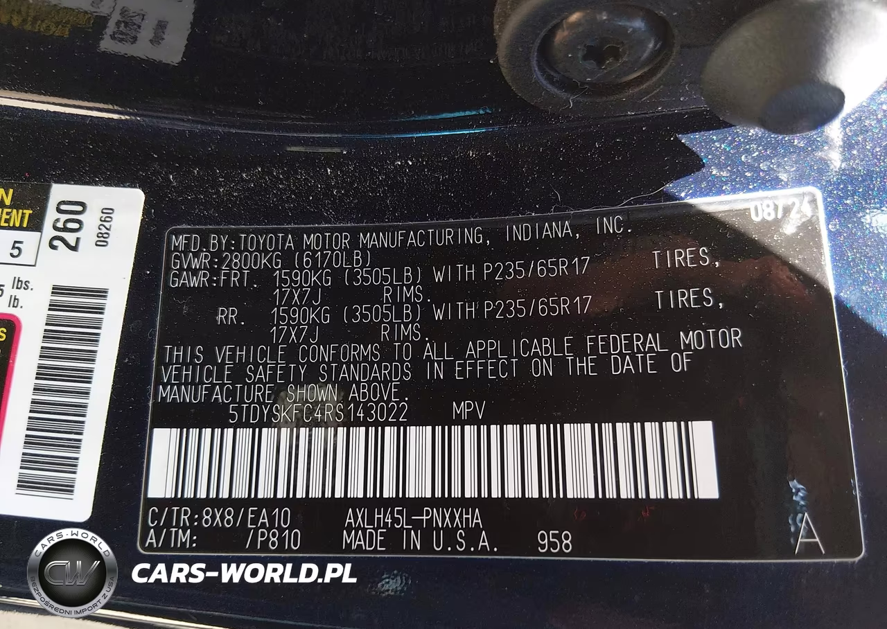 2024 Toyota Sienna Xle VIN:5TDYSKFC4RS143022 - 9
