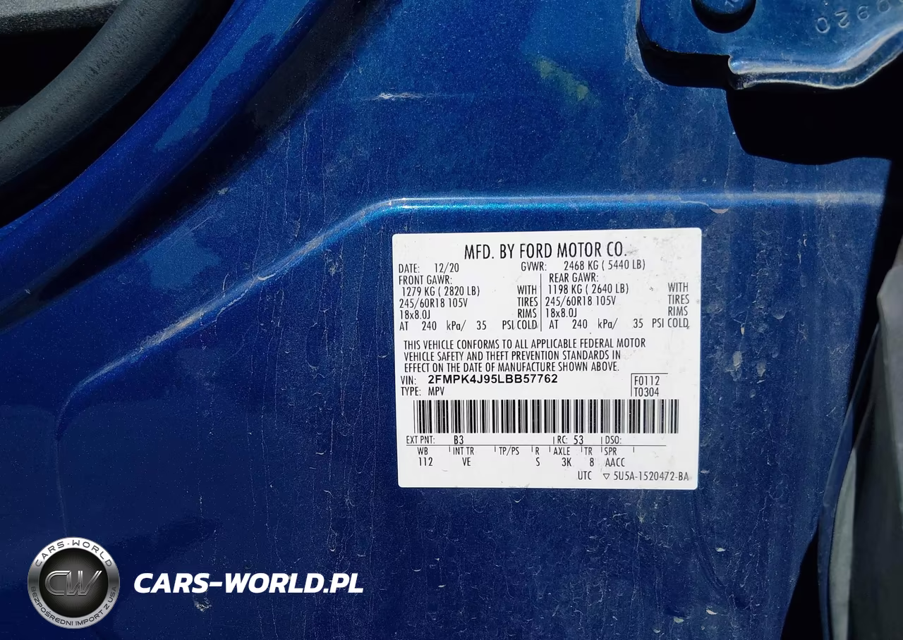 2020 Ford Edge Sel VIN:2FMPK4J95LBB57762 - 9