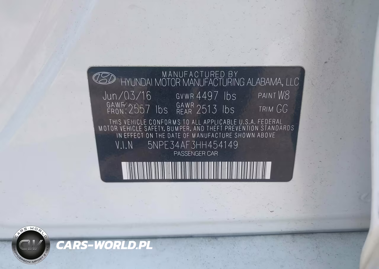 2017 Hyundai Sonata Limited VIN:5NPE34AF3HH454149 - 9