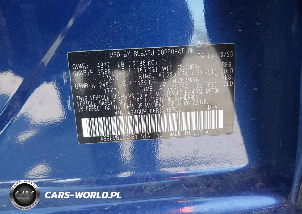 2024 Subaru Crosstrek Wilderness VIN:4S4GUHU66R3735752 - 9