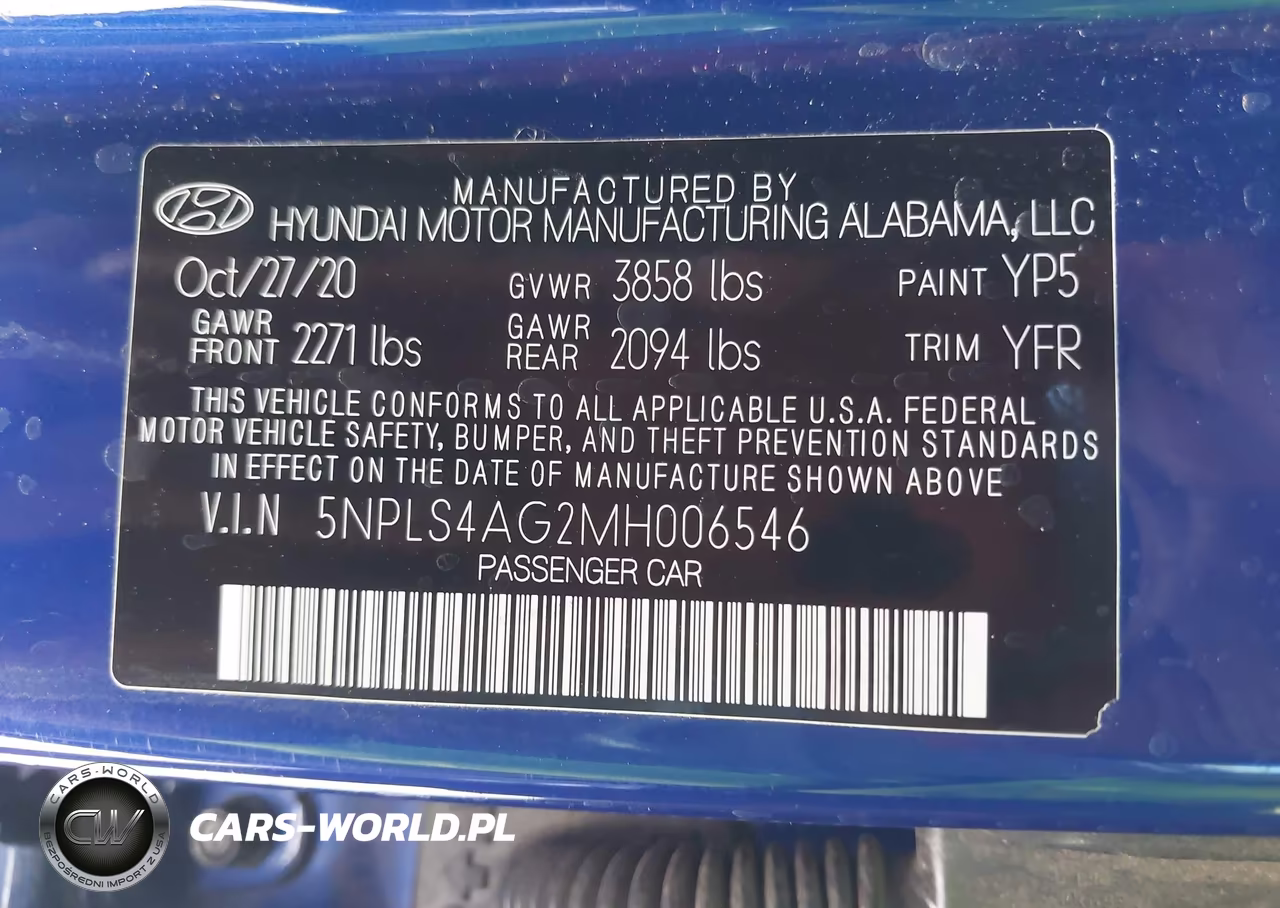 2021 Hyundai Elantra Sel VIN:5NPLS4AG2MH006546 - 9