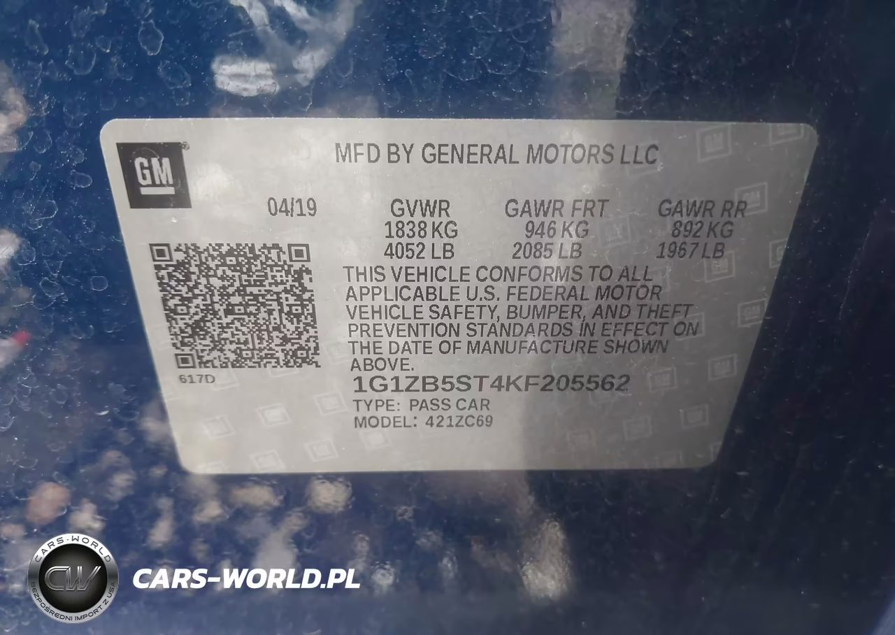 2019 Chevrolet Malibu 1Ls VIN:1G1ZB5ST4KF205562 - 9