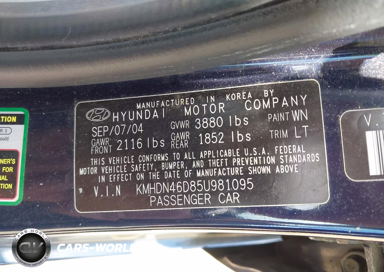 2005 Hyundai Elantra Gls-Gt VIN:KMHDN46D85U981095 - 9