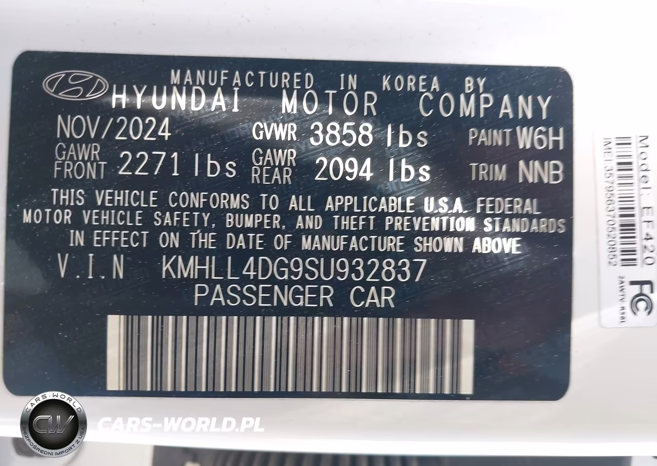 2025 Hyundai Elantra Se VIN:KMHLL4DG9SU932837 - 9