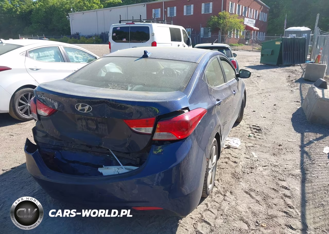 2013 Hyundai Elantra Gls VIN:KMHDH4AE4DU491405 - 4