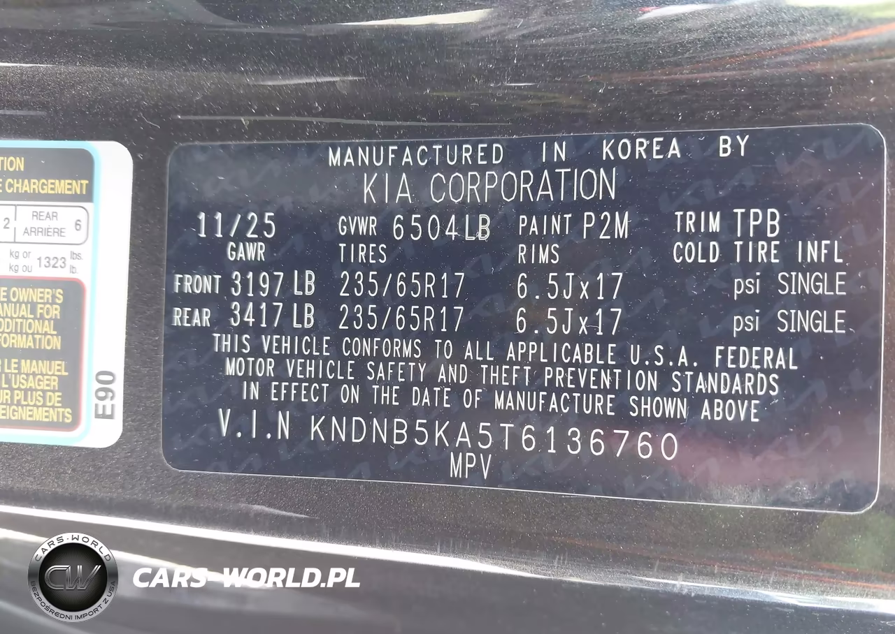 2026 Kia Carnival Mpv Hybrid Lxs VIN:KNDNB5KA5T6136760 - 9