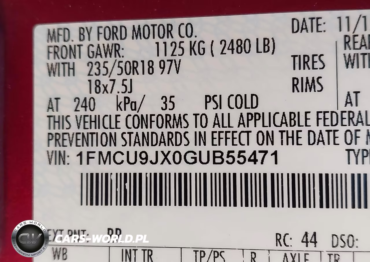 2016 Ford Escape Titanium VIN:1FMCU9JX0GUB55471 - 9