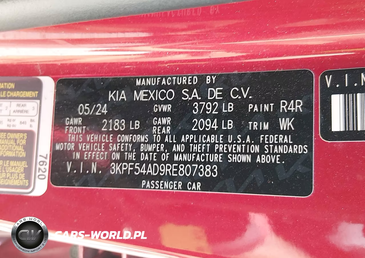 2024 Kia Forte Gt-Line VIN:3KPF54AD9RE807383 - 9