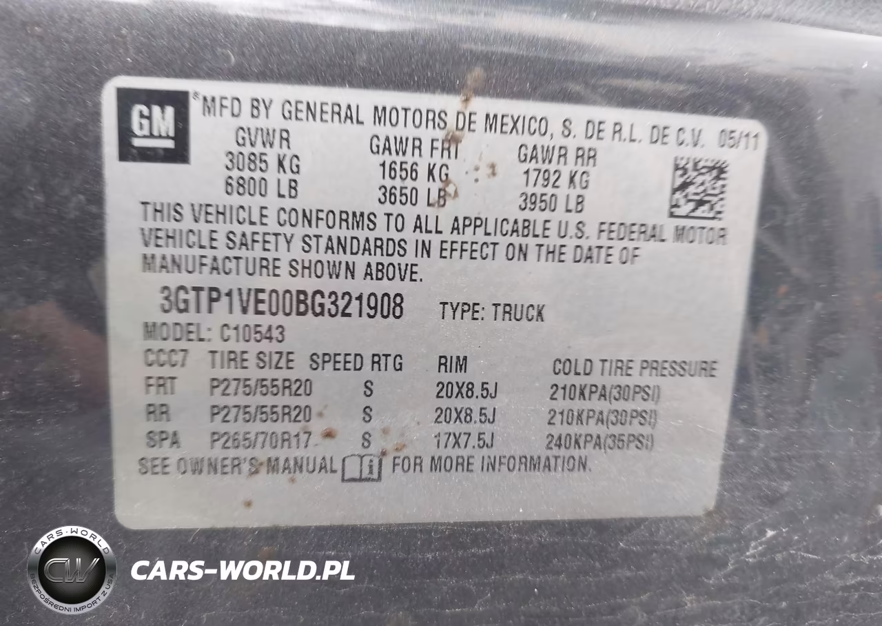 2011 GMC Sierra 1500 Sle VIN:3GTP1VE00BG321908 - 9