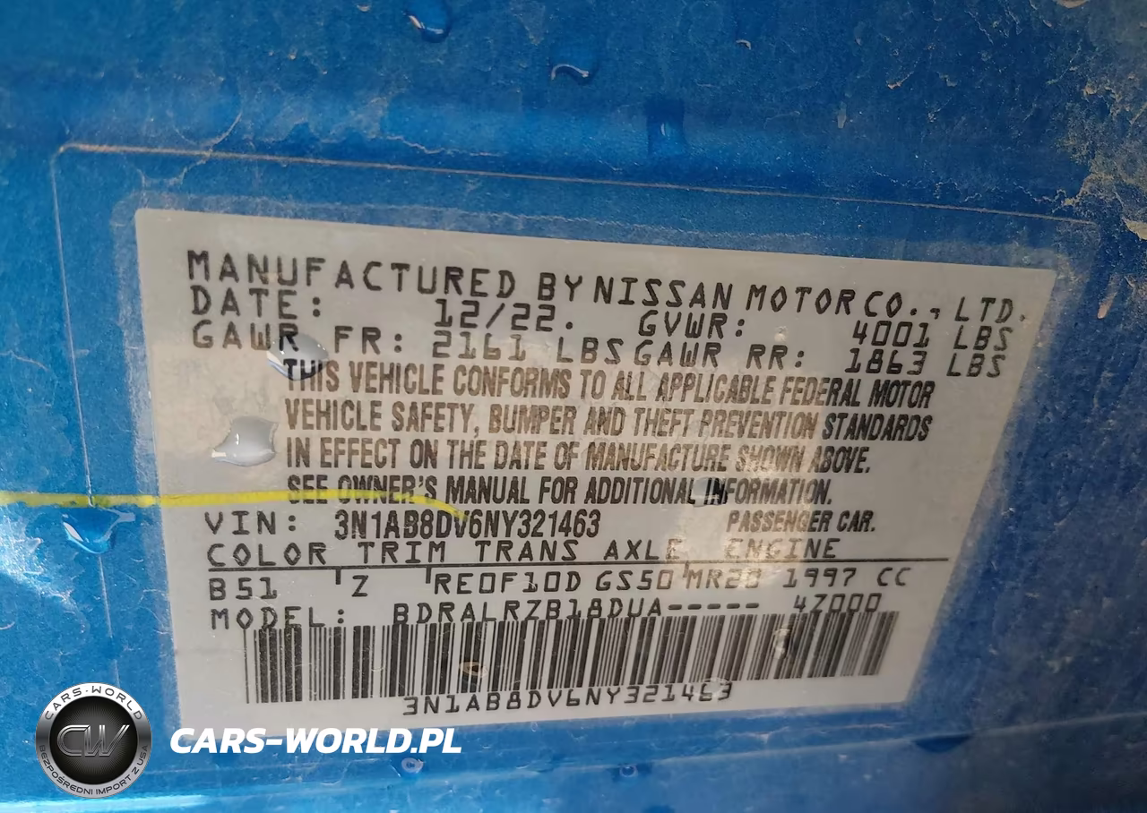 2022 Nissan Sentra Sr Xtronic Cvt VIN:3N1AB8DV6NY321463 - 9