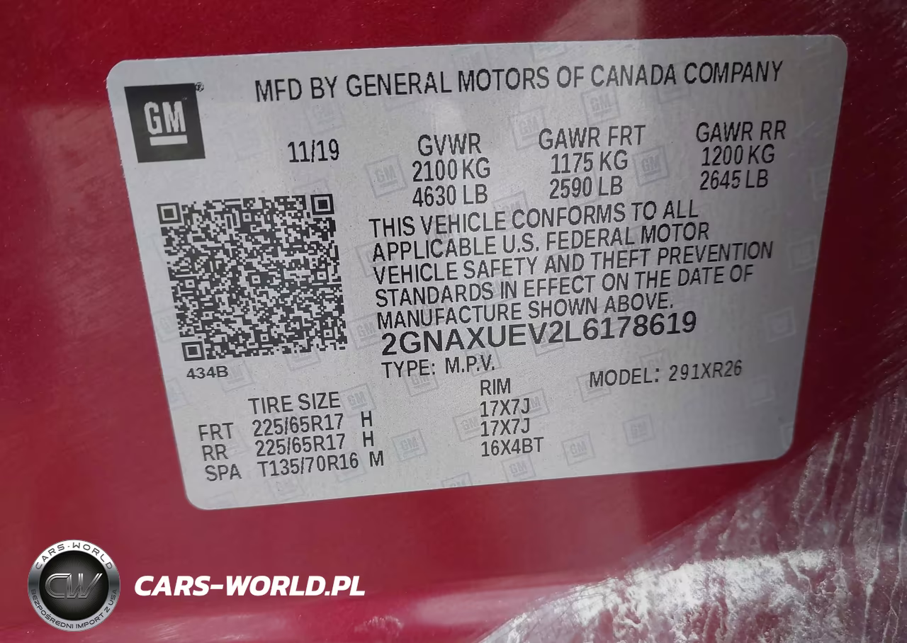 2020 Chevrolet Equinox Awd Lt 1.5L Turbo VIN:2GNAXUEV2L6178619 - 9