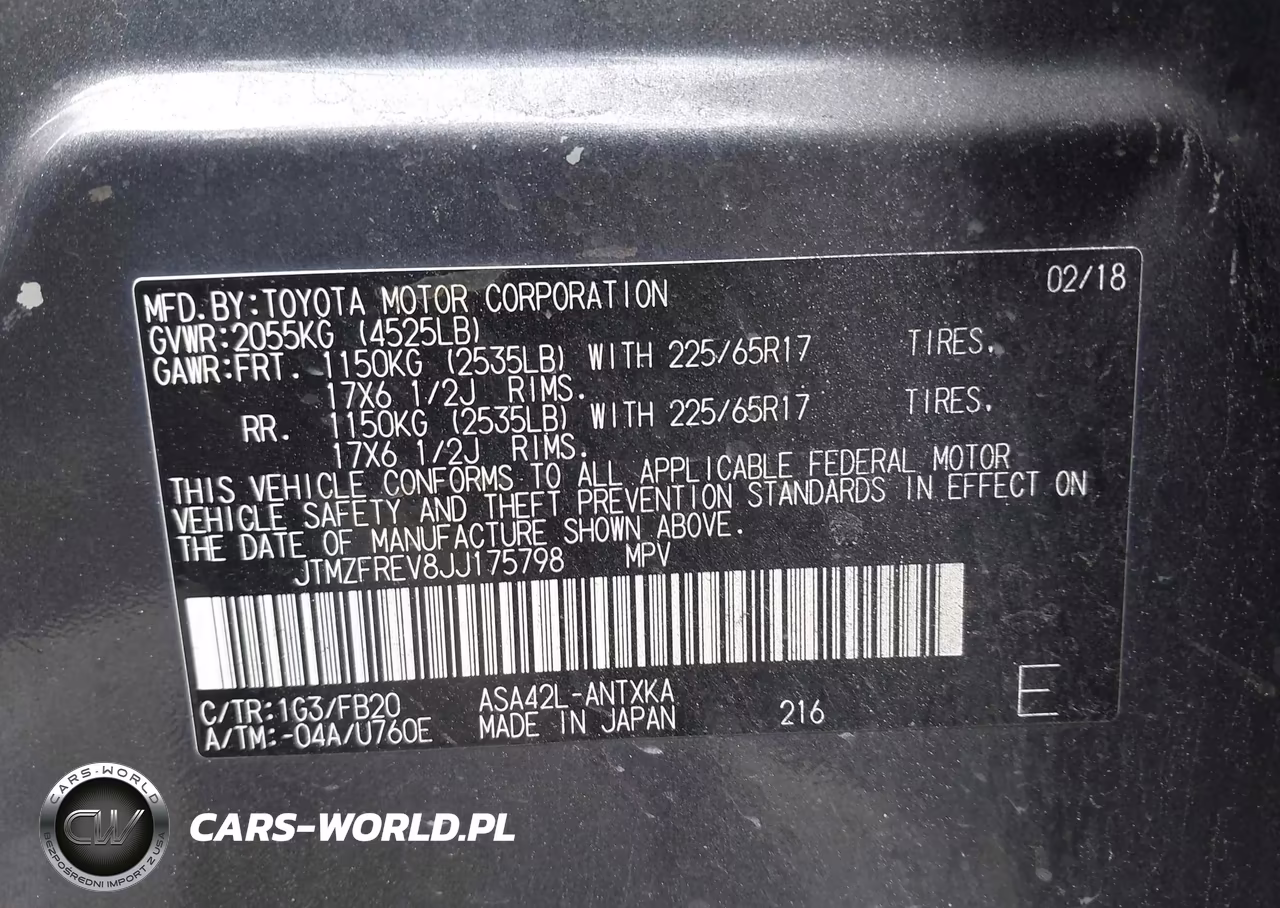 2018 Toyota Rav4 Le VIN:JTMZFREV8JJ175798 - 9