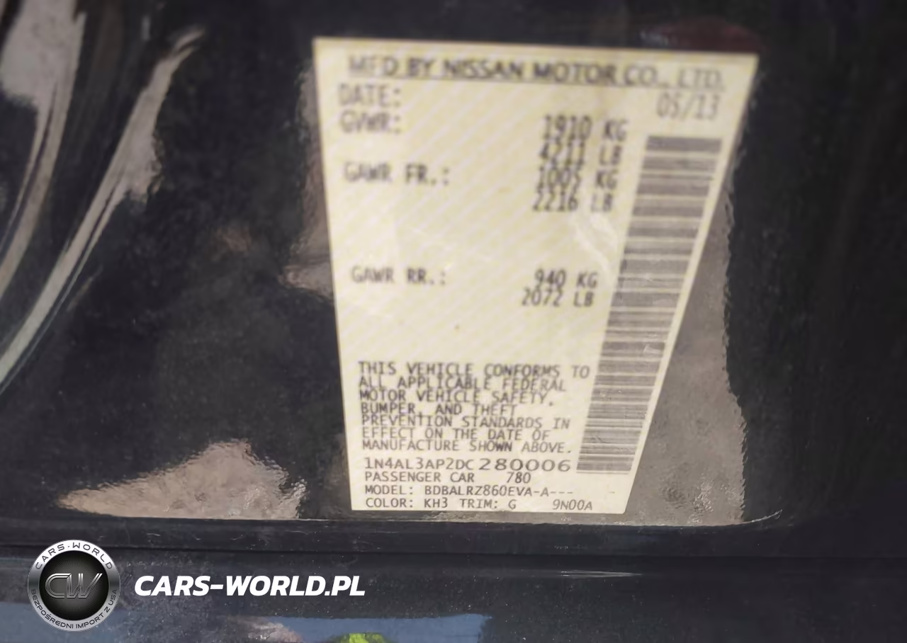 2013 Nissan Altima 2.5 S VIN:1N4AL3AP2DC280006 - 9
