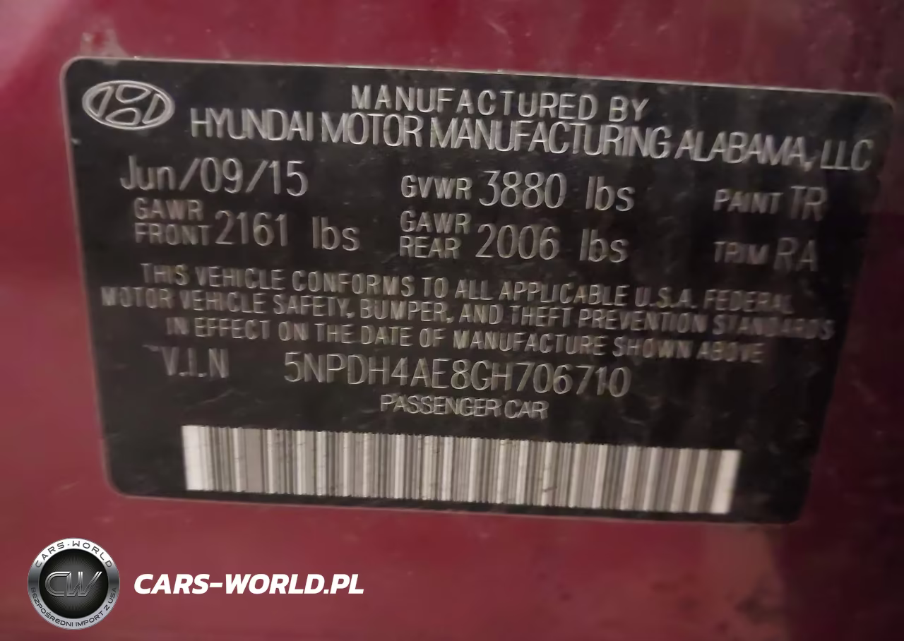 2016 Hyundai Elantra Se VIN:5NPDH4AE8GH706710 - 9