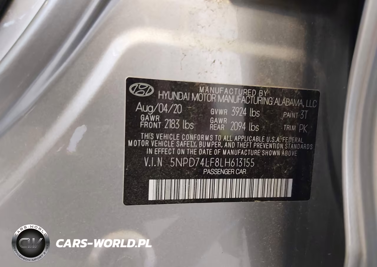 2020 Hyundai Elantra Se VIN:5NPD74LF8LH613155 - 9