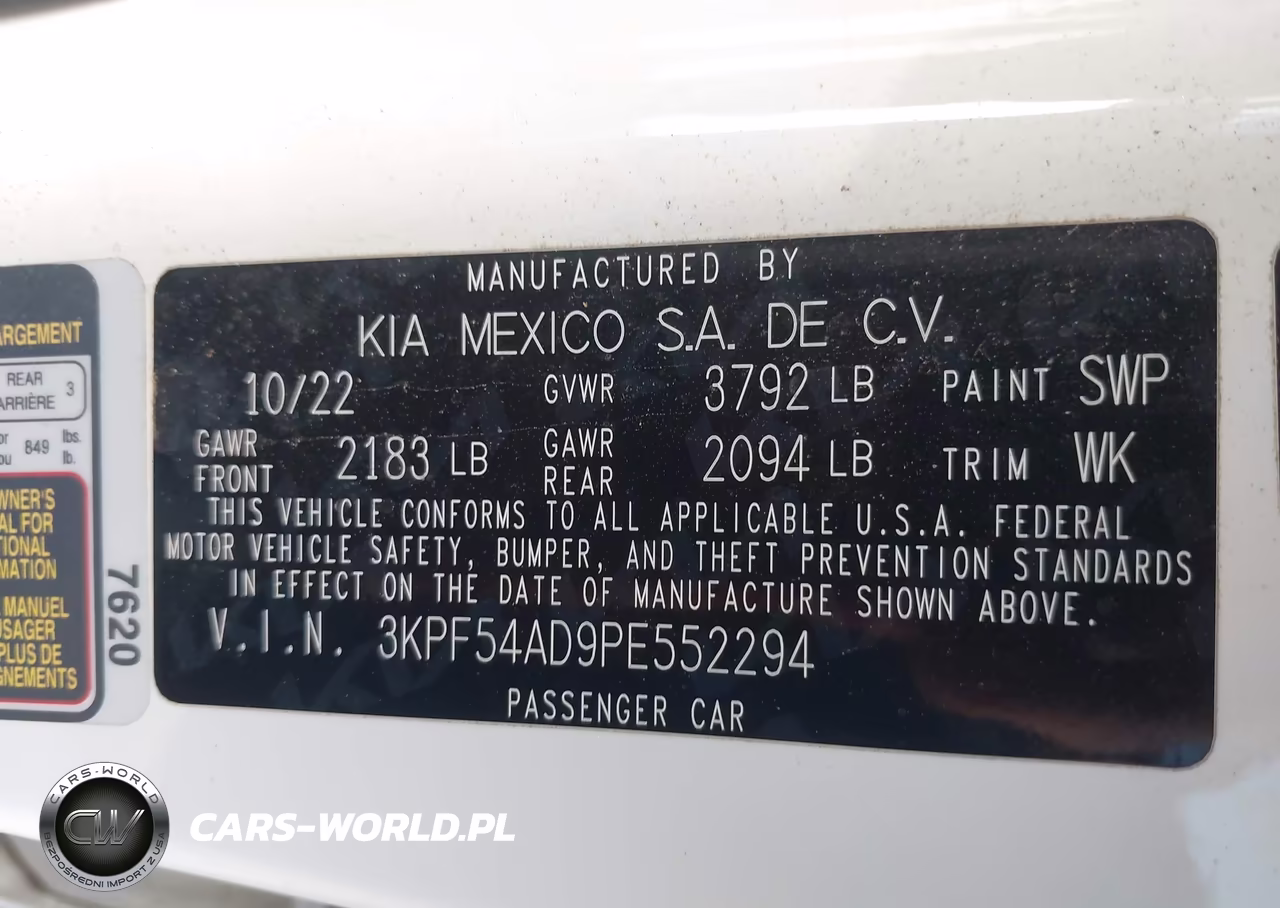 2023 Kia Forte Gt-Line VIN:3KPF54AD9PE552294 - 9
