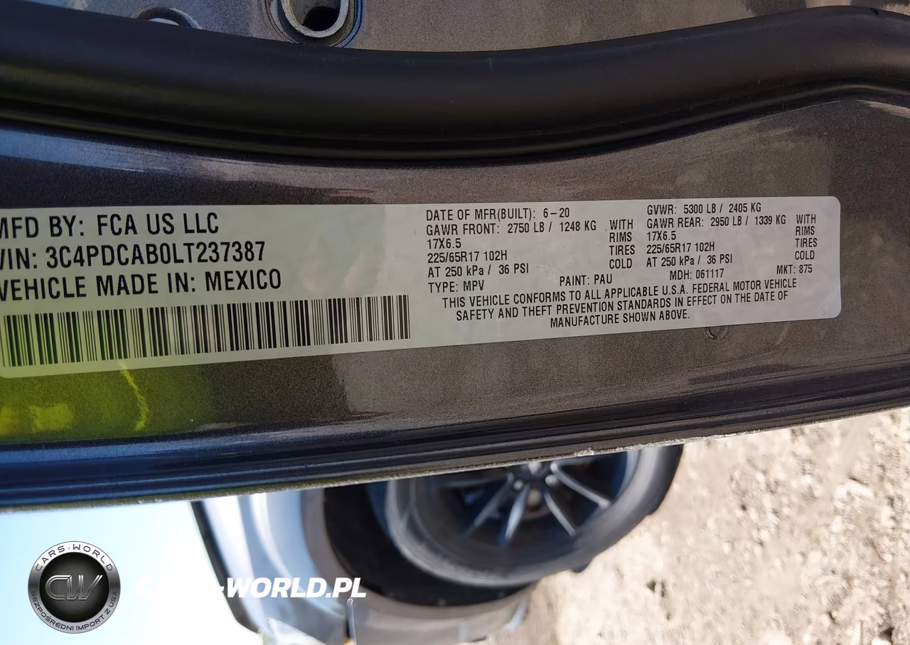 2020 Dodge Journey Se Value VIN:3C4PDCAB0LT237387 - 9