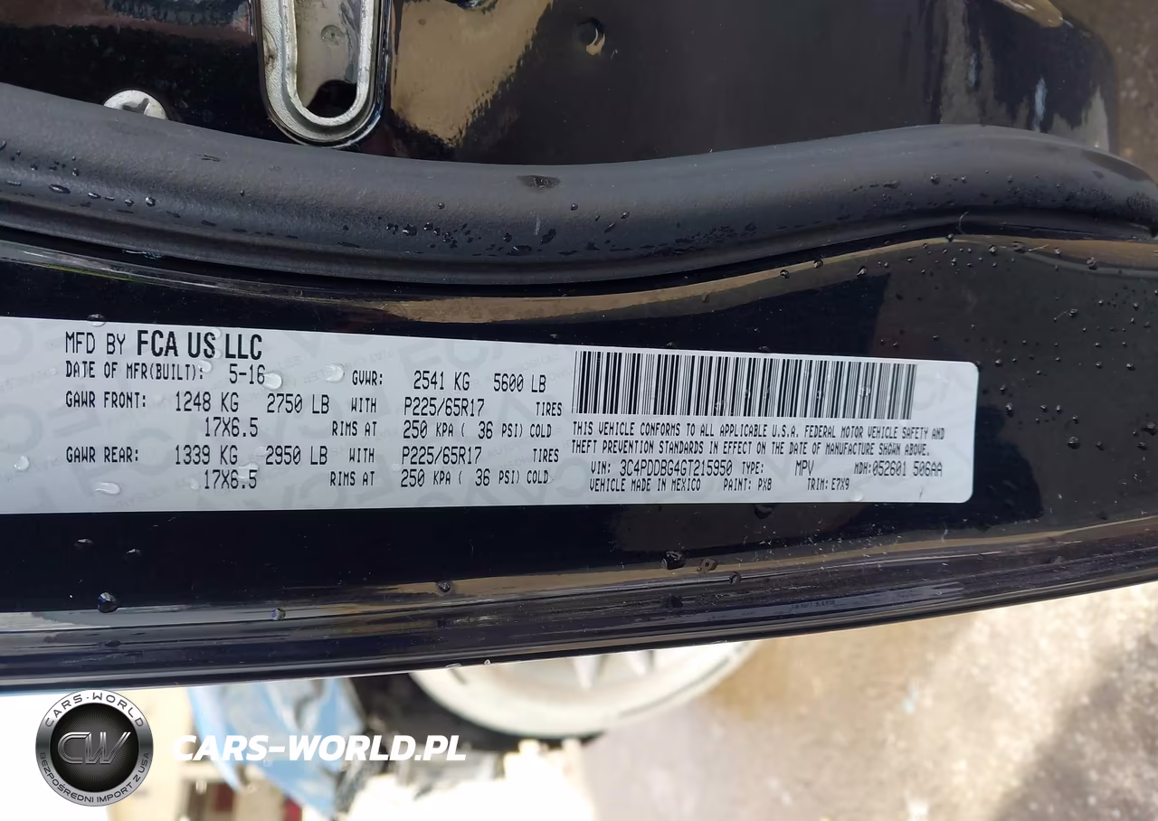 2016 Dodge Journey Sxt VIN:3C4PDDBG4GT215950 - 9
