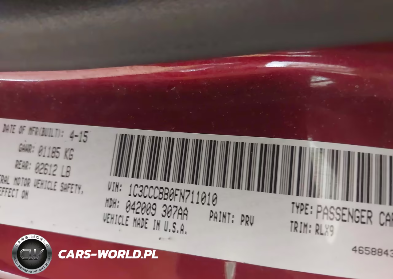 2015 Chrysler 200 S VIN:1C3CCCBB0FN711010 - 9