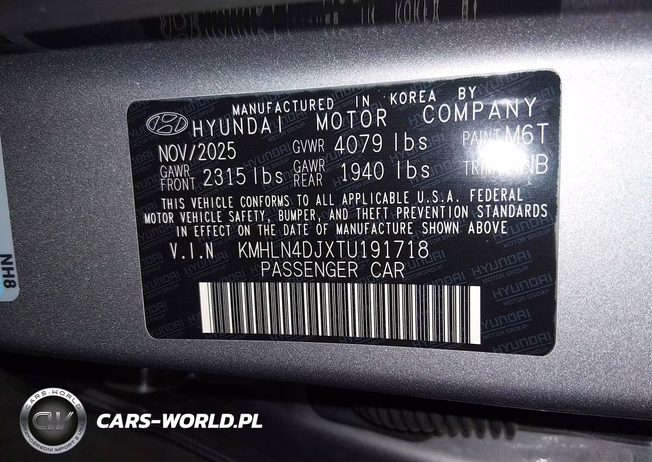 2026 Hyundai Elantra Hybrid Limited VIN:KMHLN4DJXTU191718 - 9