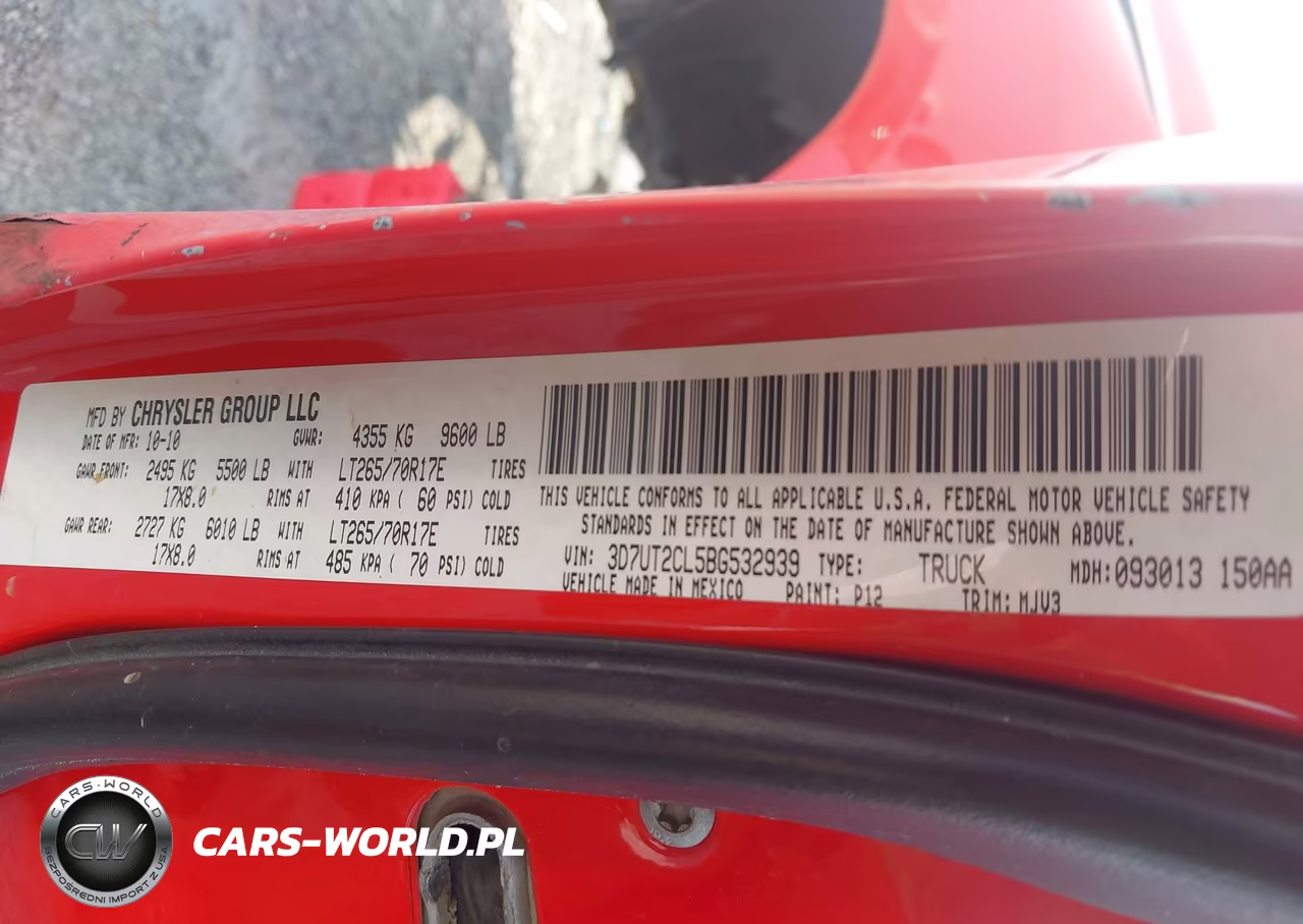 2011 Ram Ram 2500 Slt VIN:3D7UT2CL5BG532939 - 9