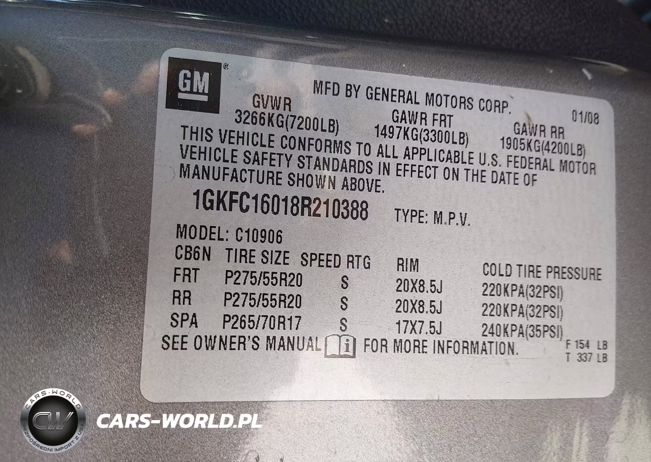 2008 GMC Yukon Xl 1500 Slt VIN:1GKFC16018R210388 - 9