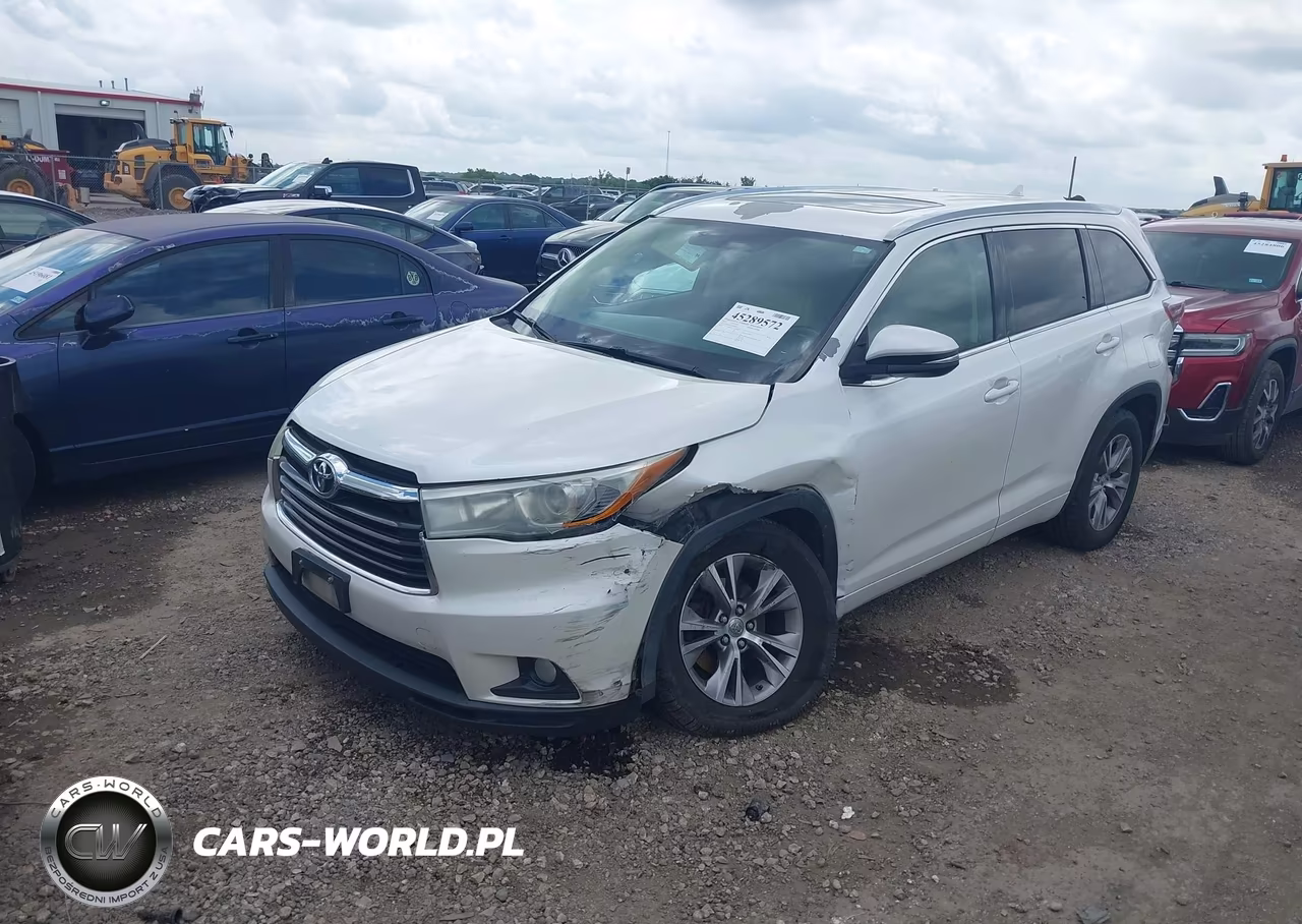 2015 Toyota Highlander Xle V6 VIN:5TDKKRFH2FS094912 - 2