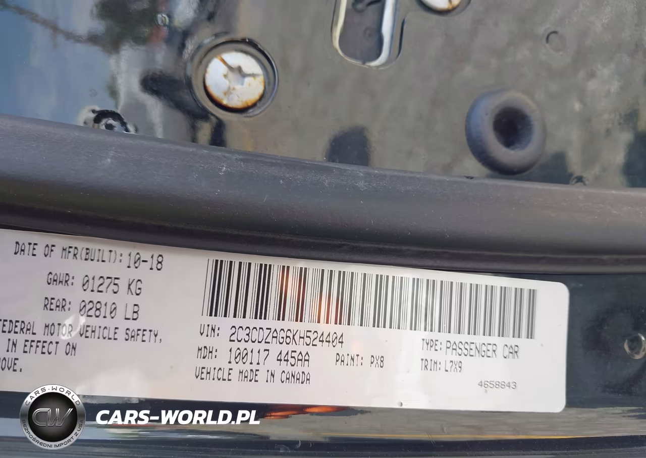 2019 Dodge Challenger Sxt VIN:2C3CDZAG6KH524404 - 9