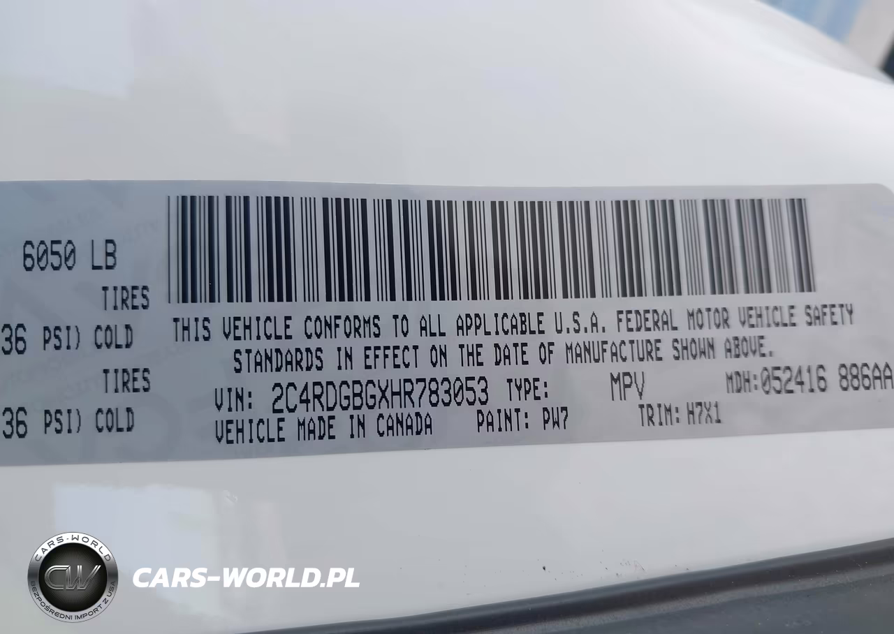 2017 Dodge Grand Caravan Se VIN:2C4RDGBGXHR783053 - 9