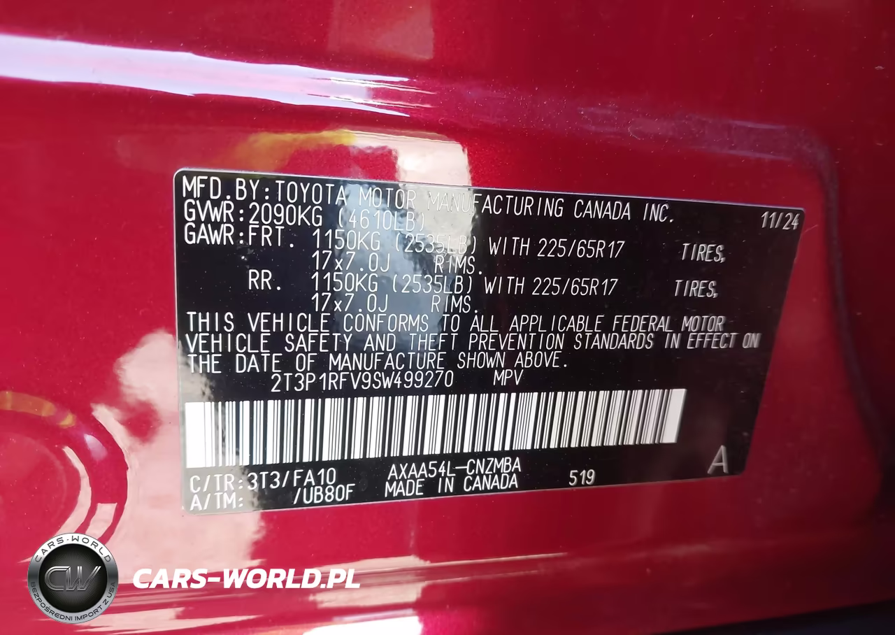 2025 Toyota Rav4 Xle VIN:2T3P1RFV9SW499270 - 9
