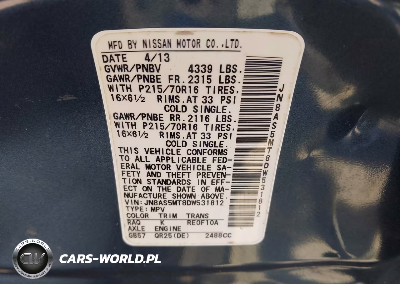 2013 Nissan Rogue S VIN:JN8AS5MT8DW531812 - 9