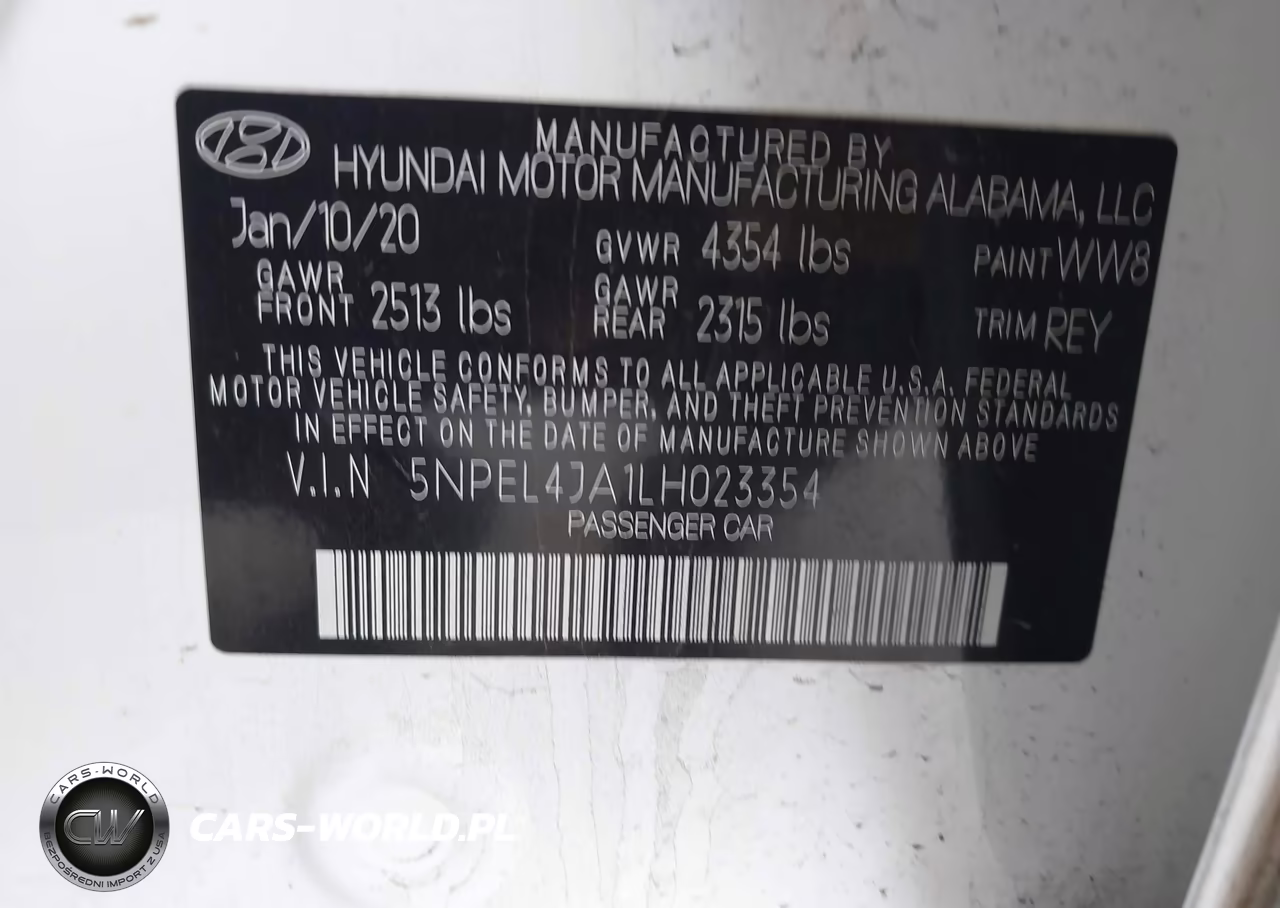 2020 Hyundai Sonata Sel VIN:5NPEL4JA1LH023354 - 9