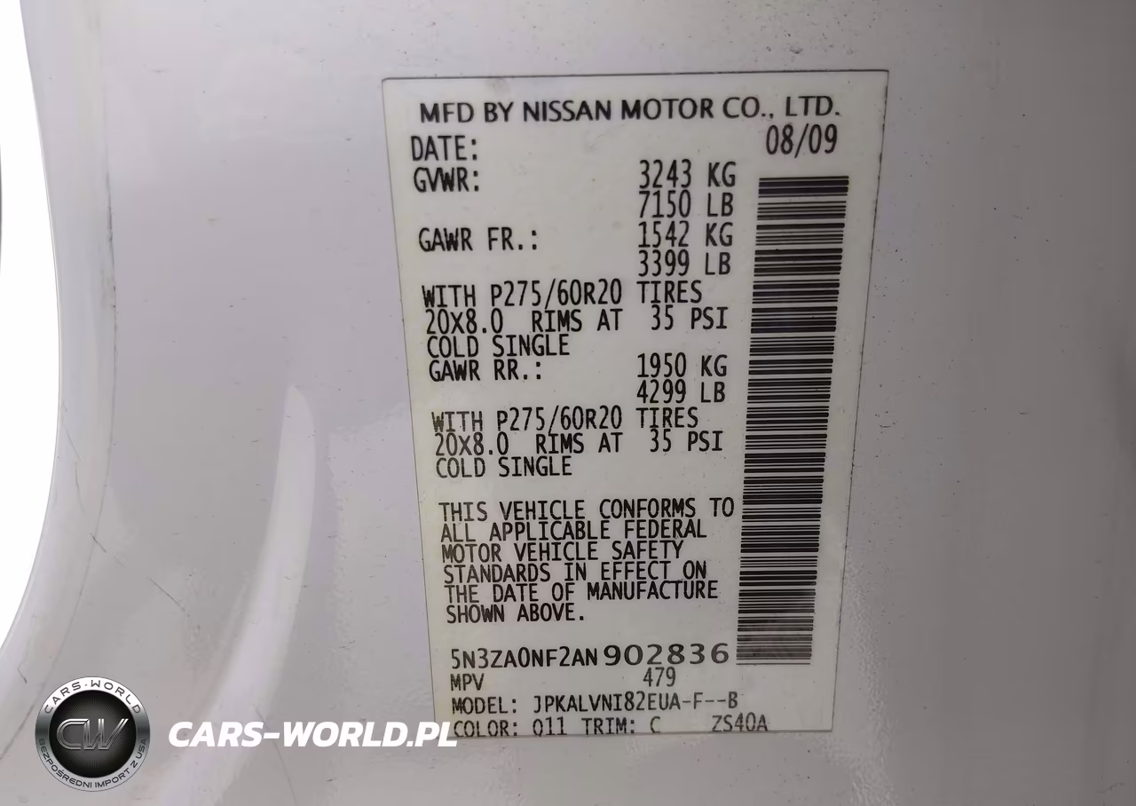 2010 Infiniti Qx56 VIN:5N3ZA0NF2AN902836 - 9