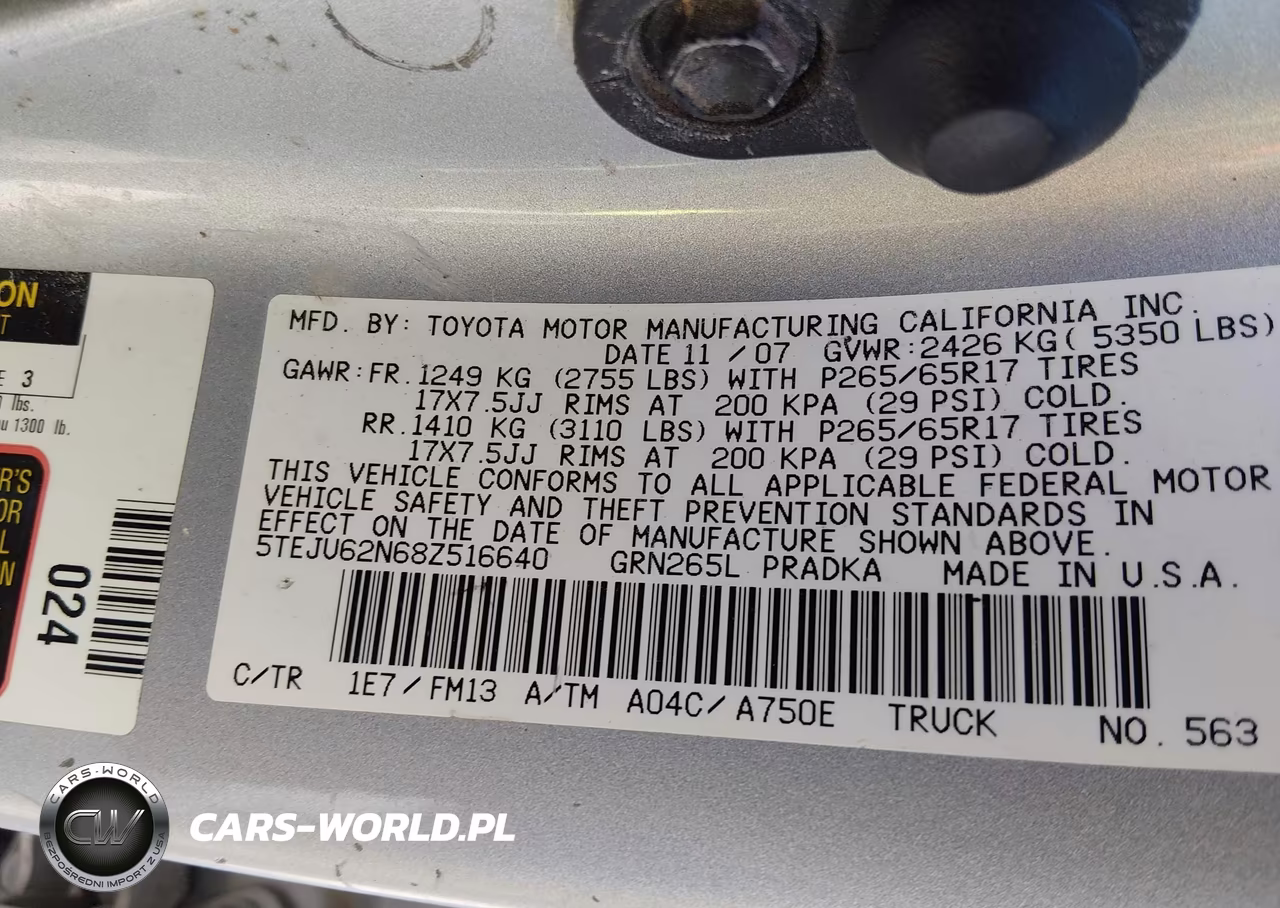 2008 Toyota Tacoma Prerunner V6 VIN:5TEJU62N68Z516640 - 9