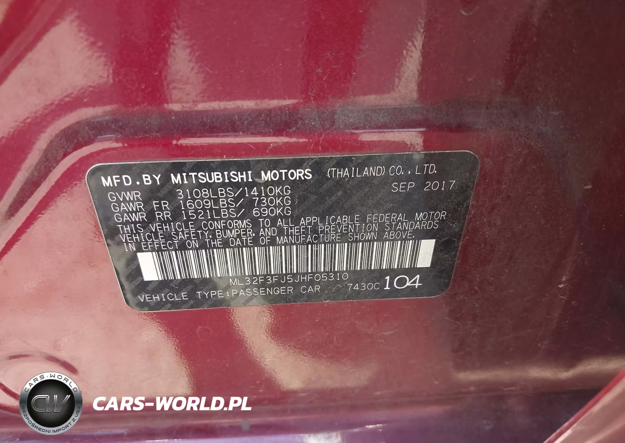 2018 Mitsubishi Mirage G4 Es VIN:ML32F3FJ5JHF05310 - 9