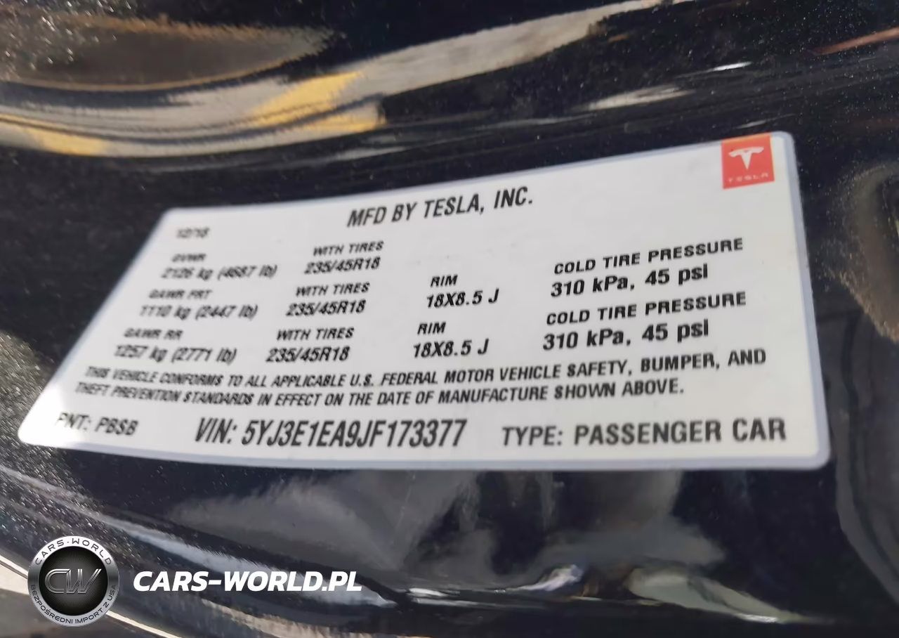 2018 Tesla Model 3 Long Range-Mid Range VIN:5YJ3E1EA9JF173377 - 9
