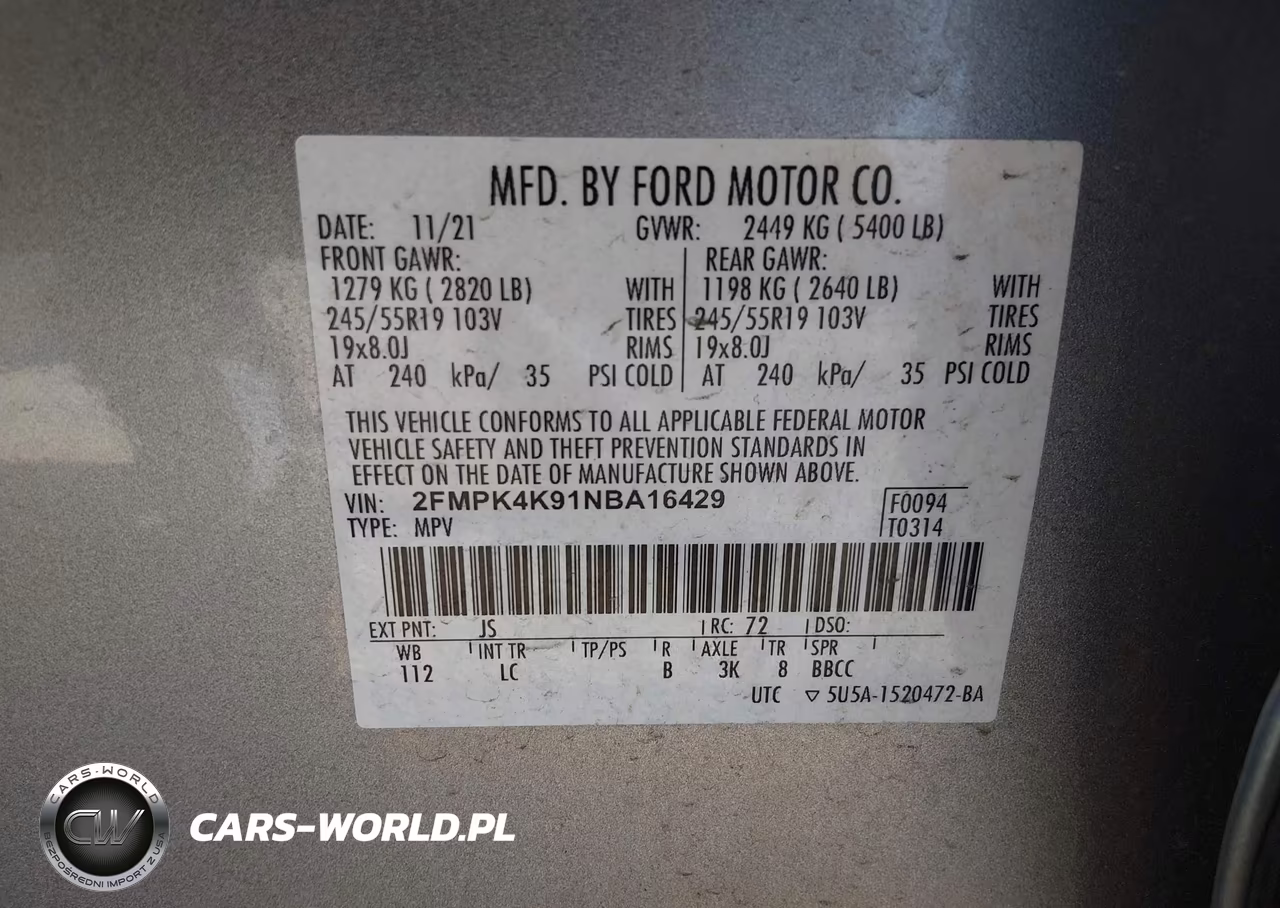 2022 Ford Edge Titanium VIN:2FMPK4K91NBA16429 - 9