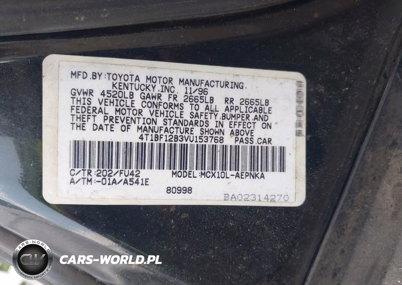 1997 Toyota Avalon Xl VIN:4T1BF12B3VU153768 - 9