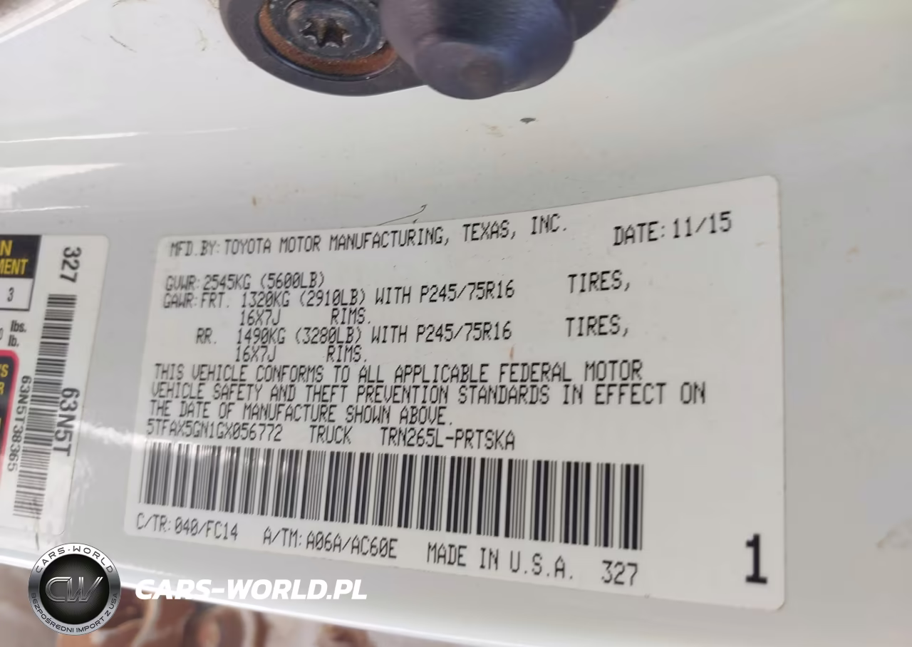 2016 Toyota Tacoma Sr5 VIN:5TFAX5GN1GX056772 - 9