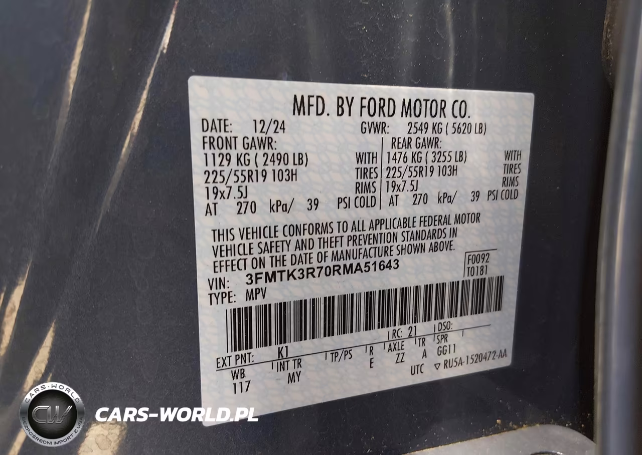 2024 Ford Mustang Mach-E Premium VIN:3FMTK3R70RMA51643 - 9