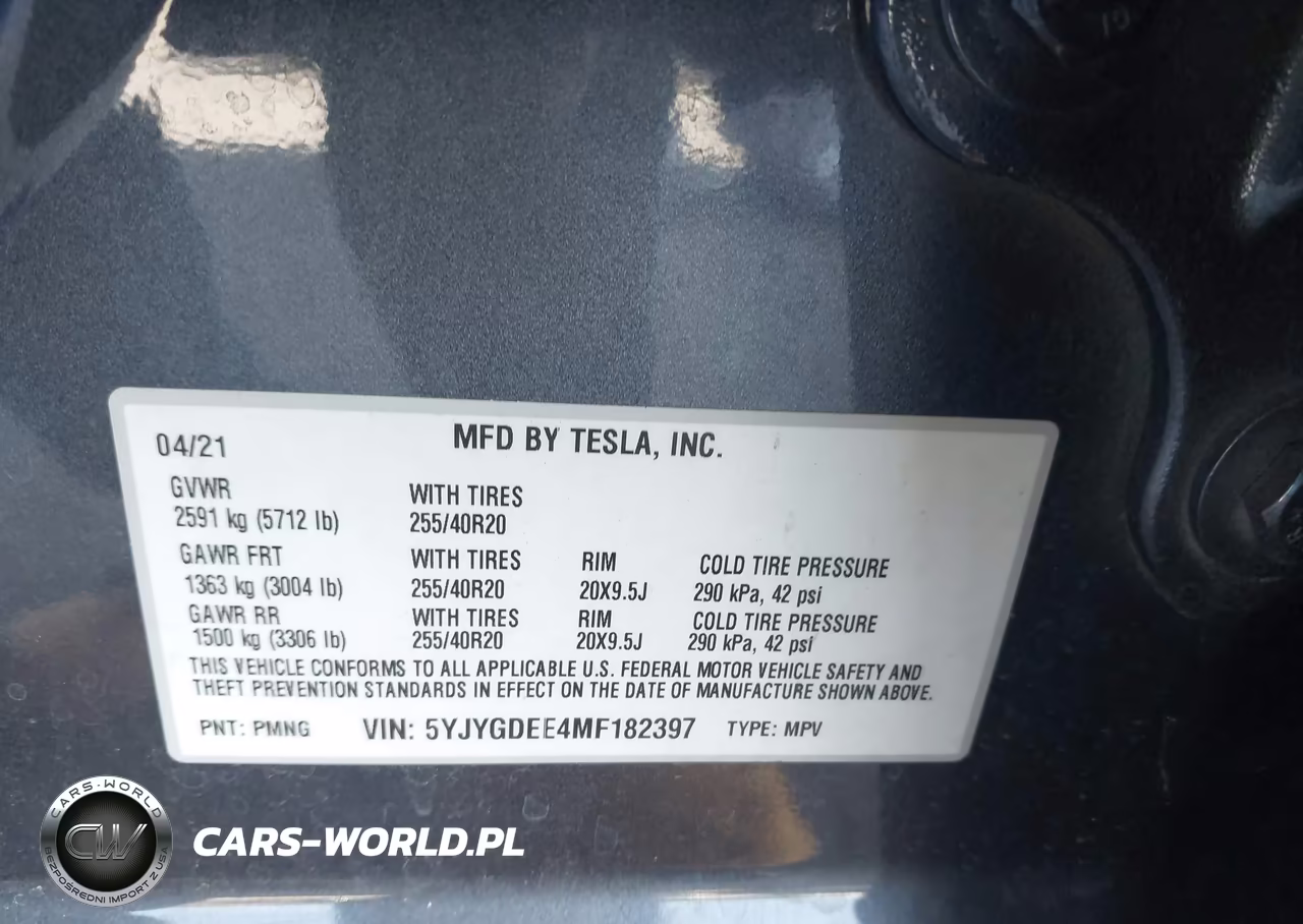 2021 Tesla Model Y Long Range Dual Motor All-Wheel Drive VIN:5YJYGDEE4MF182397 - 9