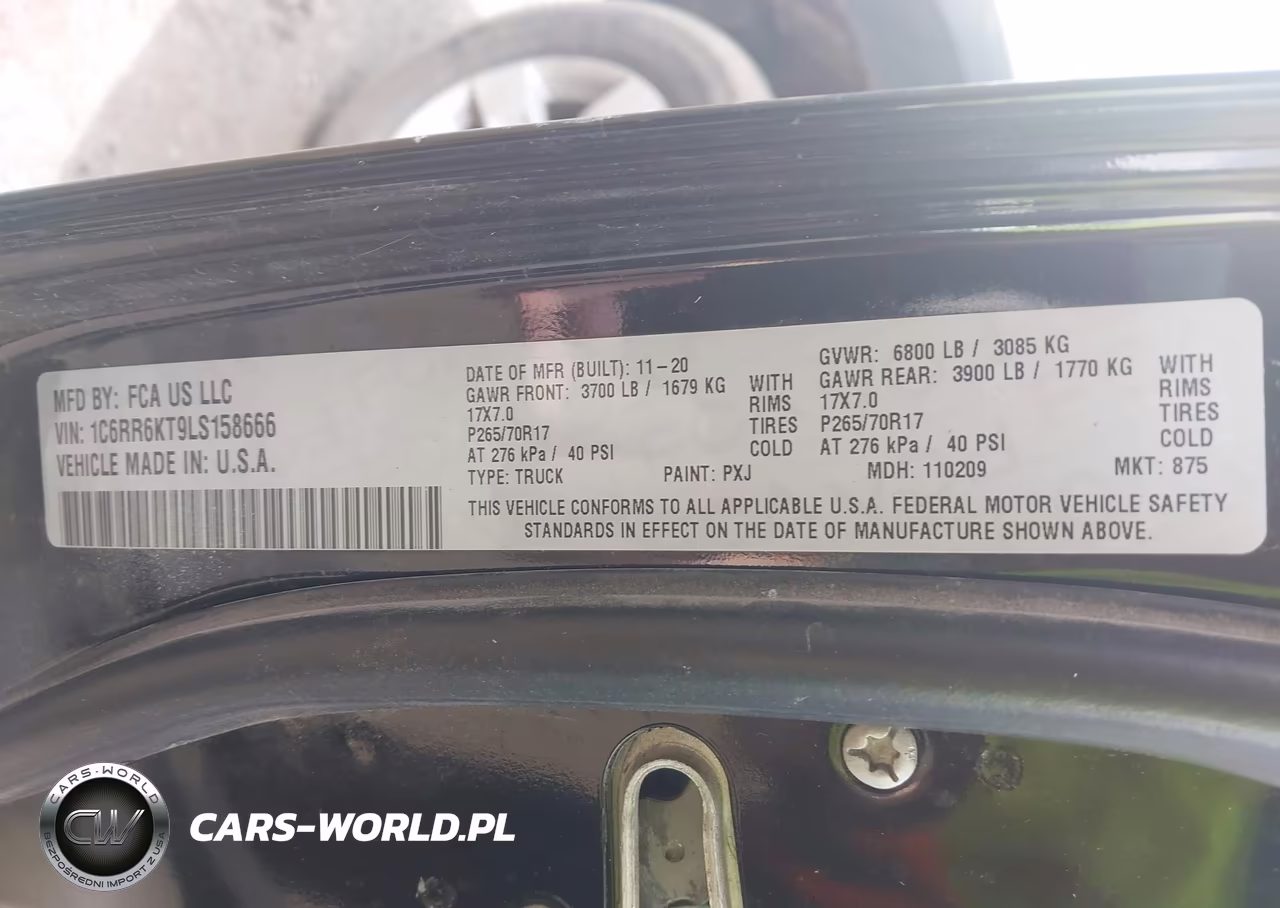 2020 Ram 1500 Classic Tradesman 4X2 5'7 Box VIN:1C6RR6KT9LS158666 - 9