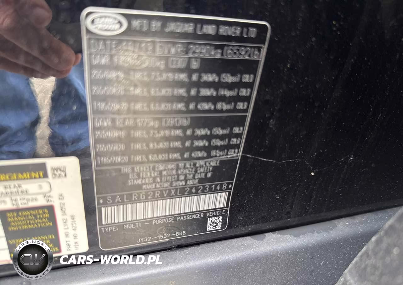 2020 Land Rover Discovery Se VIN:SALRG2RVXL2423148 - 9
