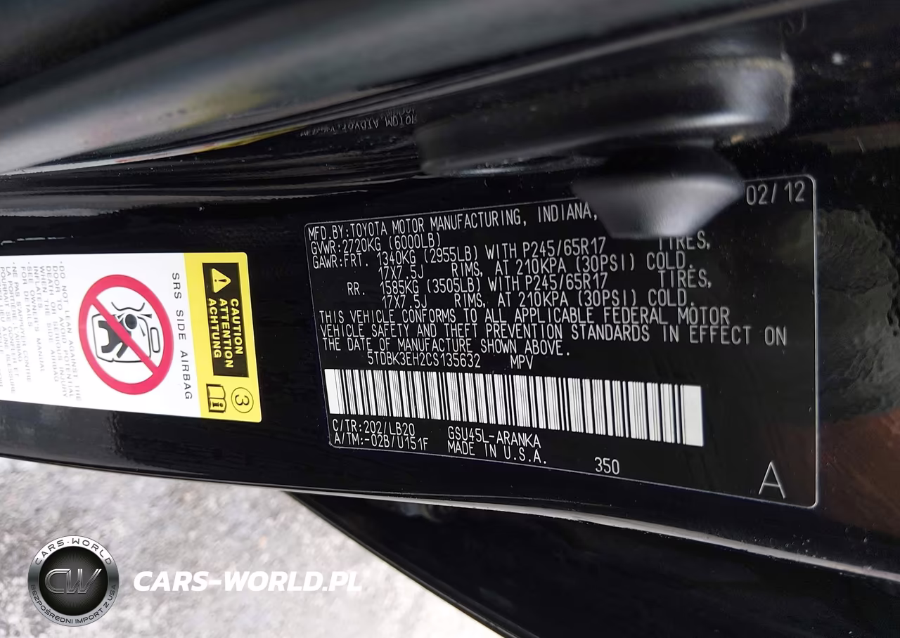 2012 Toyota Highlander Se V6 VIN:5TDBK3EH2CS135632 - 9