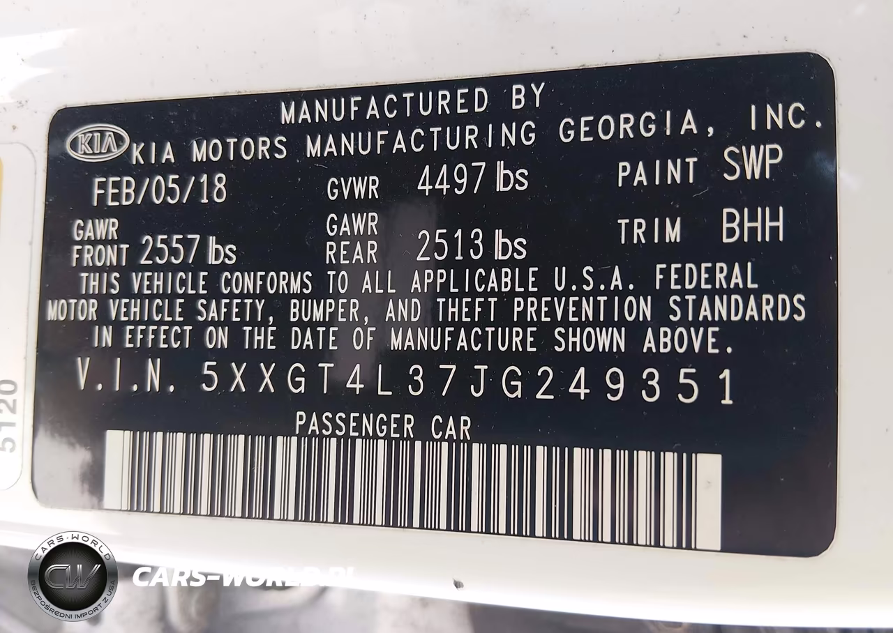 2018 Kia Optima Lx VIN:5XXGT4L37JG249351 - 9