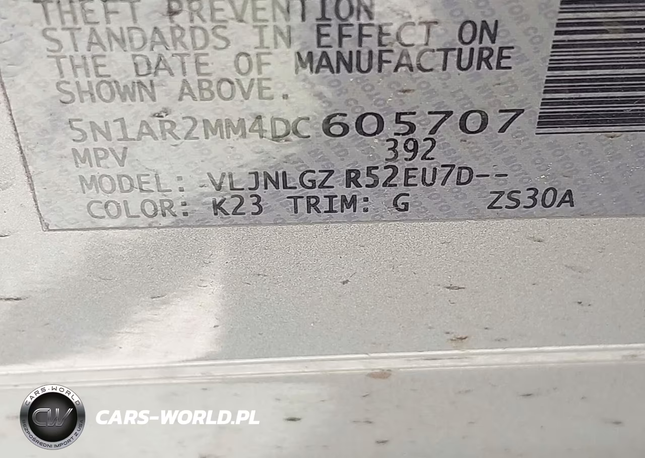 2013 Nissan Pathfinder Sl VIN:5N1AR2MM4DC605707 - 9