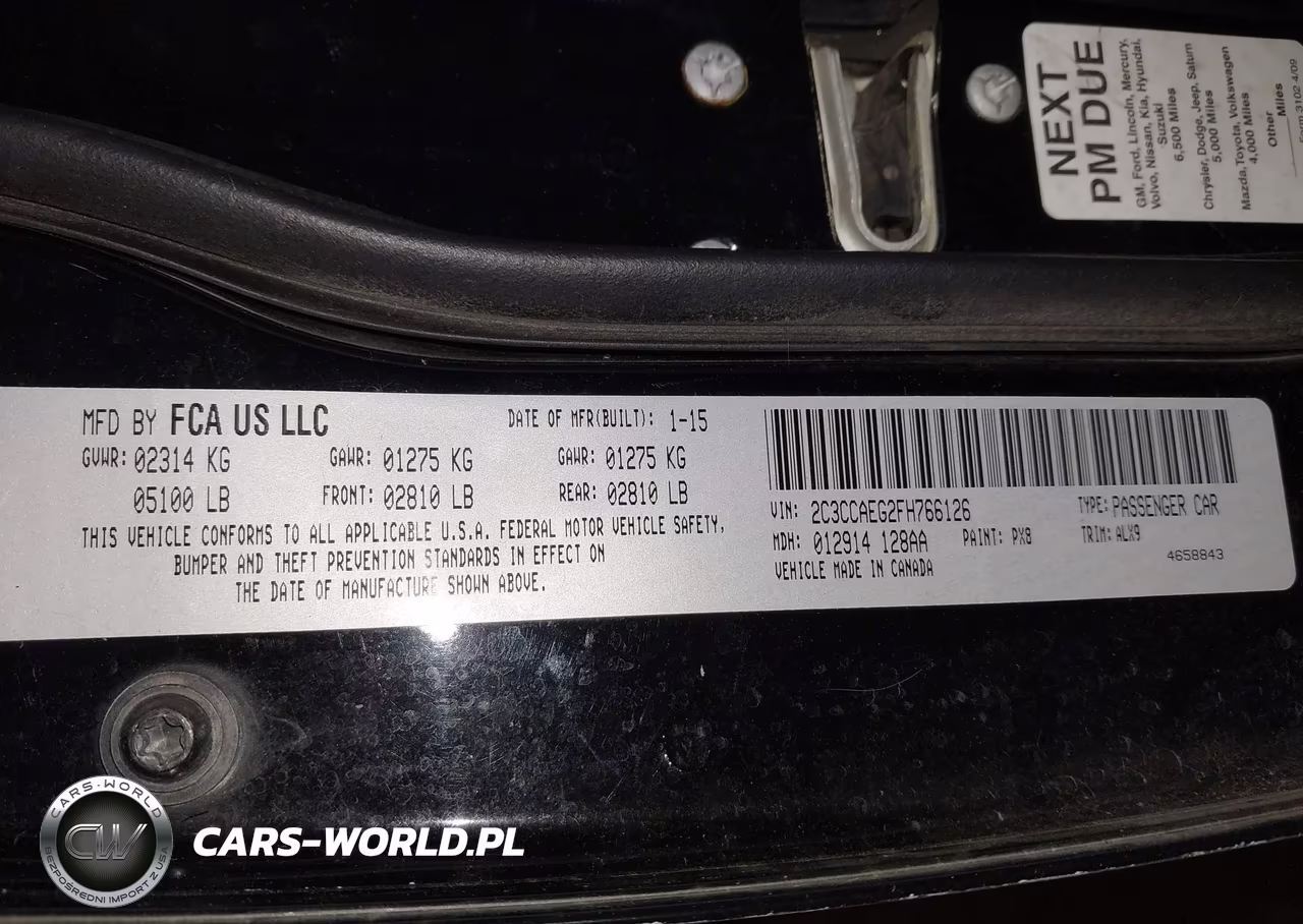 2015 Chrysler 300C VIN:2C3CCAEG2FH766126 - 9