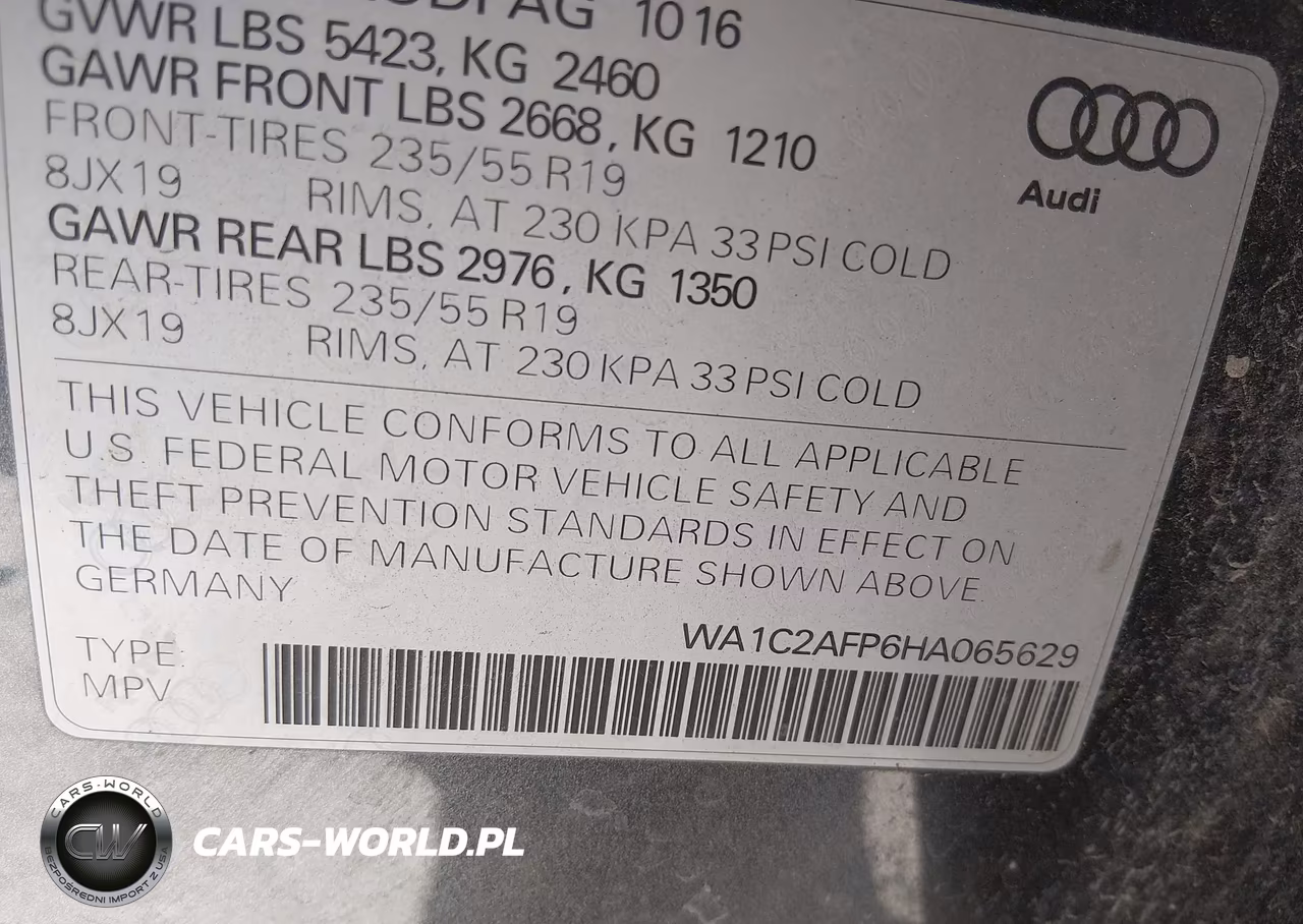 2017 Audi Q5 2.0T Premium VIN:WA1C2AFP6HA065629 - 9