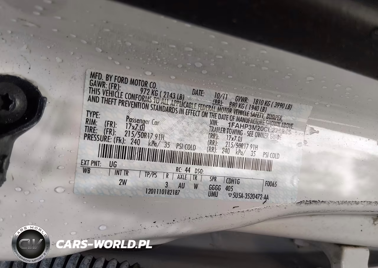 2012 Ford Focus Sel VIN:1FAHP3M20CL271645 - 9